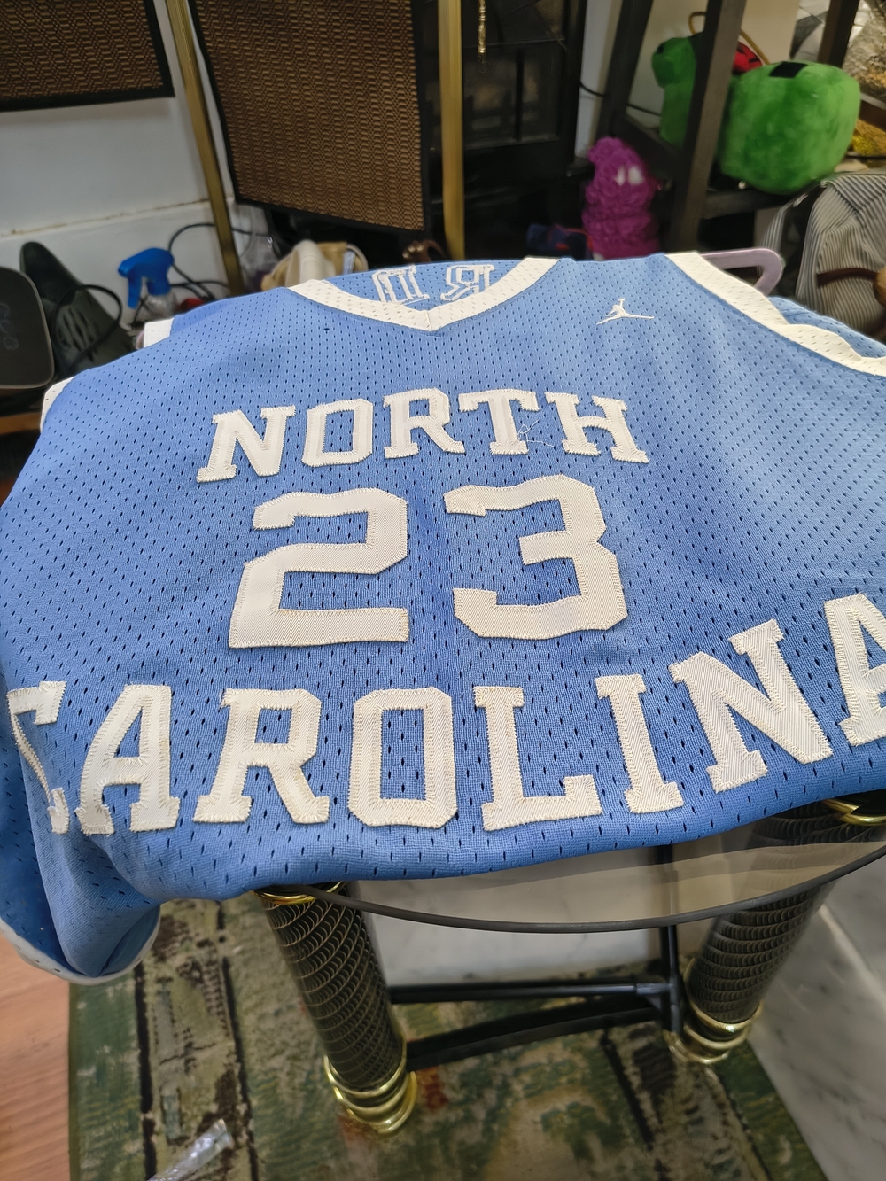 Jordan North Carolina #23 Sky Blue Basketball Jersey
